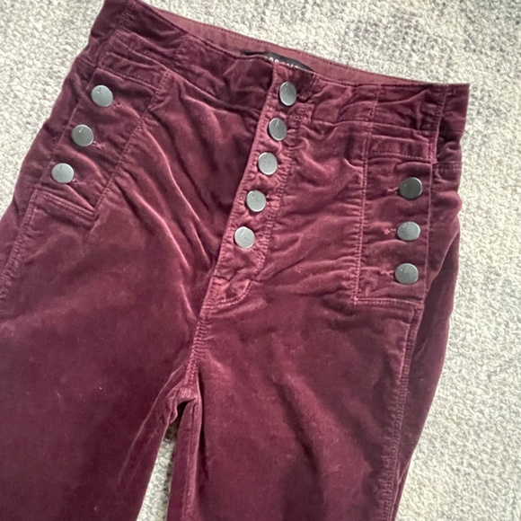 J brand velvet deep mulberry high rise skinny - Picture 6 of 13